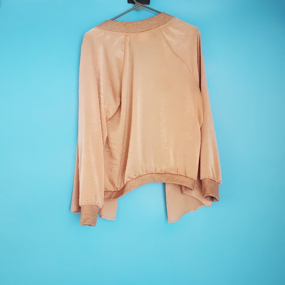 h.i.p Jacket Size Large Open Front Gold - Picture 3 of 6